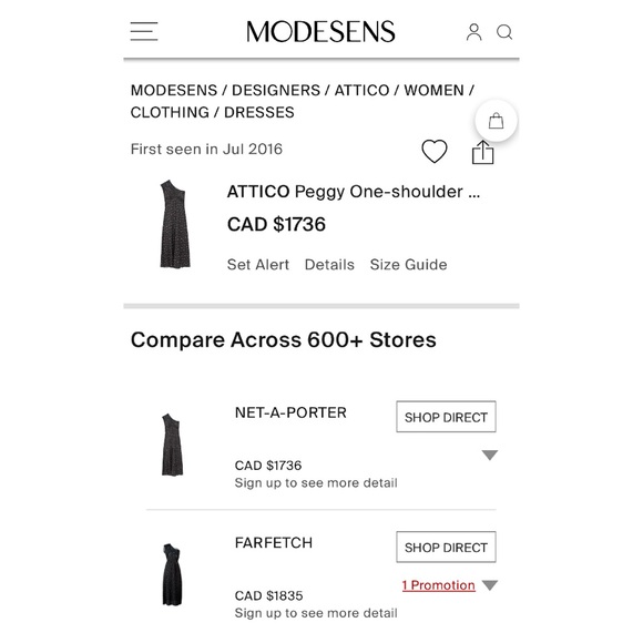 THE ATTICO • Peggy One Shoulder, Lace Panel Silk Slip Dress in Black - Picture 10 of 10